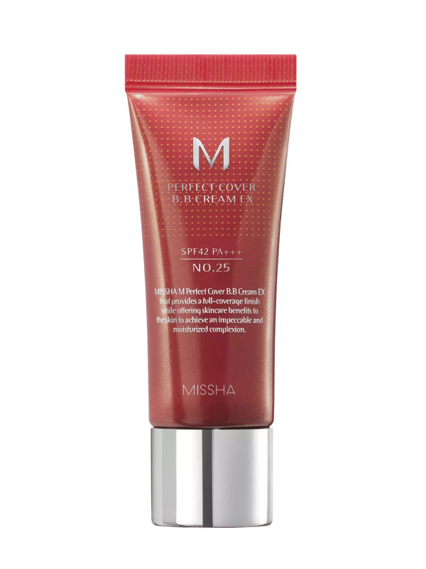 Missha M Perfect Cover BB krém s velmi vysokou UV ochranou malé balení odstín No. 25 Warm Beige SPF 42/PA+++ 20 ml