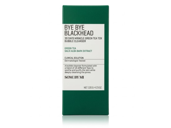 Some By Mi Bye Bye Blackhead 30 Days Miracle aktivní čisticí pěna proti černým tečkám 120 g