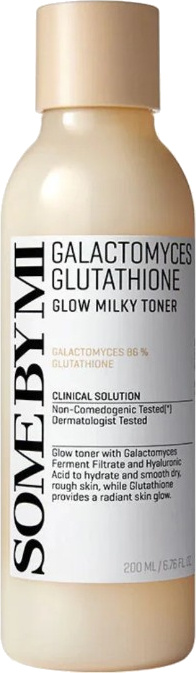 Some By Mi Galactomyces Glutathione Glow Milky Toner zjemňující a hydratační tonikum pro rozjasnění pleti 200 ml