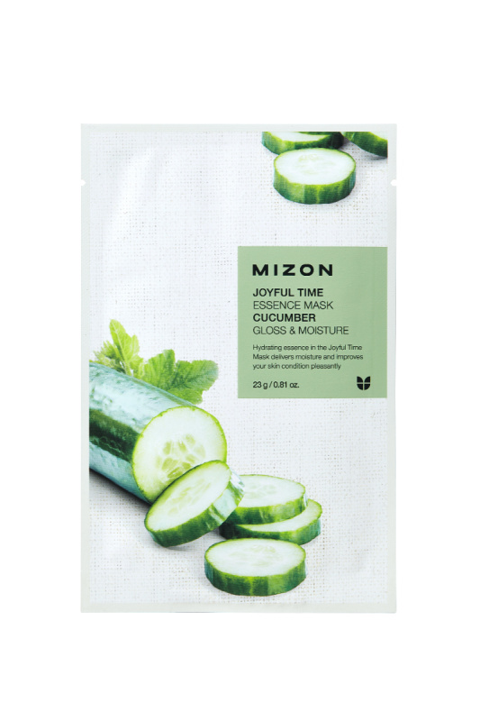 Mizon Joyful Time Cucumber plátýnková maska s rozjasňujícím a hydratačním účinkem 23 g