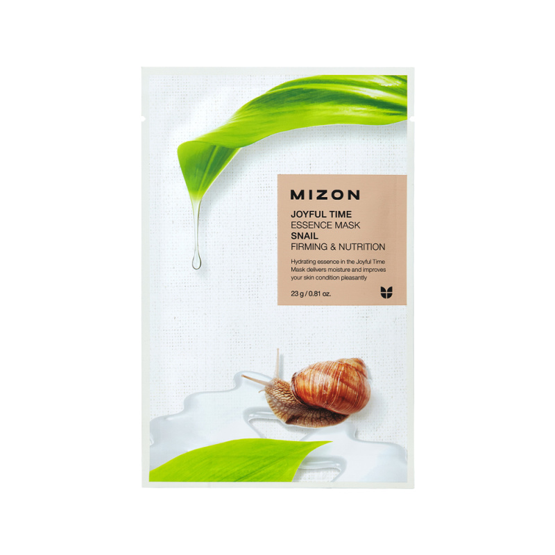MIZON Joyful Time Plátýnková 3D maska s filtrátem z hlemýždího extraktu 23 g
