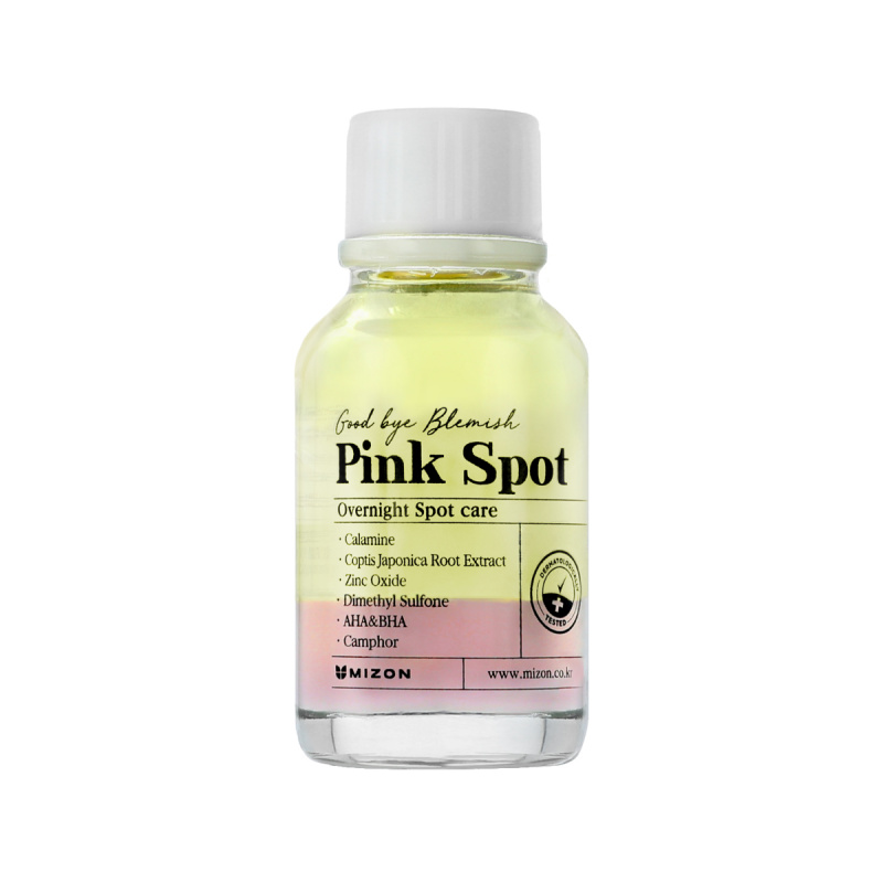 Mizon Good Bye Blemish Pink Spot lokální sérum s pudrem proti akné 19 ml