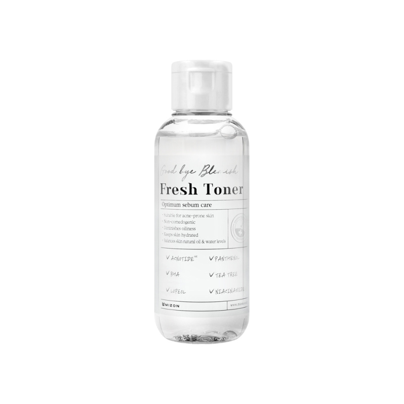 Mizon Good Bye Blemish Fresh Toner zklidňující pleťové tonikum pro problematickou pleť, akné 120 ml