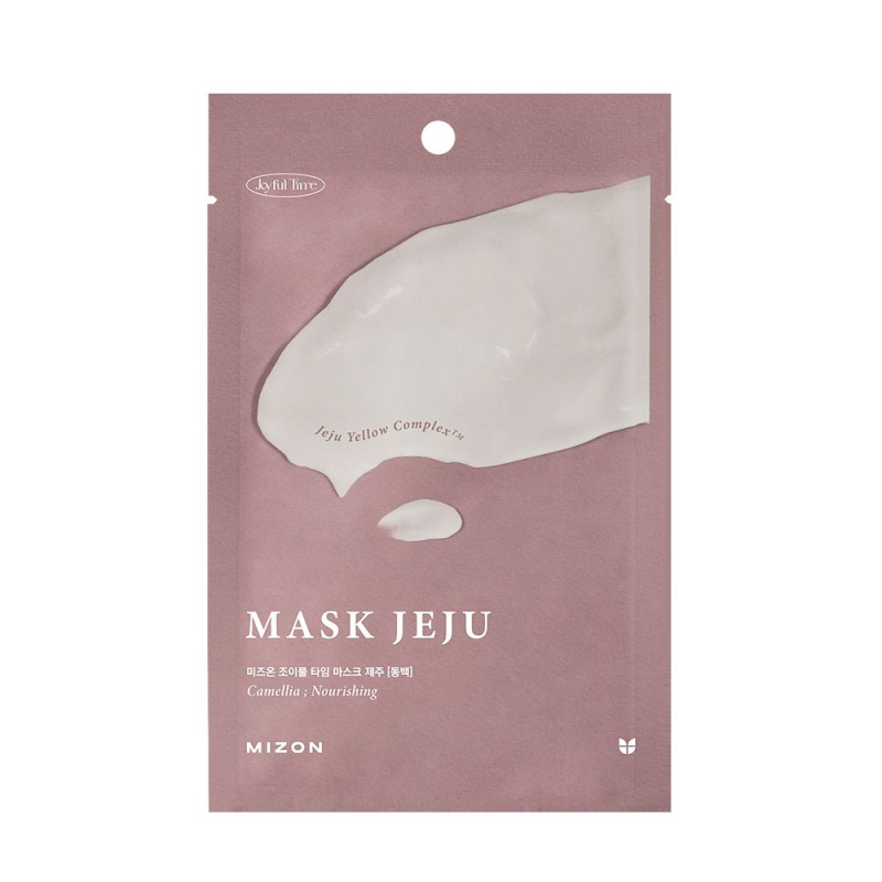 Mizon Joyful Time Jeju Camellia vyživující plátýnková maska s antioxidačním účinkem 23 g