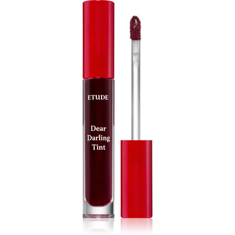 ETUDE Dear Darling Water Gel Tint barva na rty s gelovou texturou odstín #07 PK002 (Plum Red 1602) 5 g