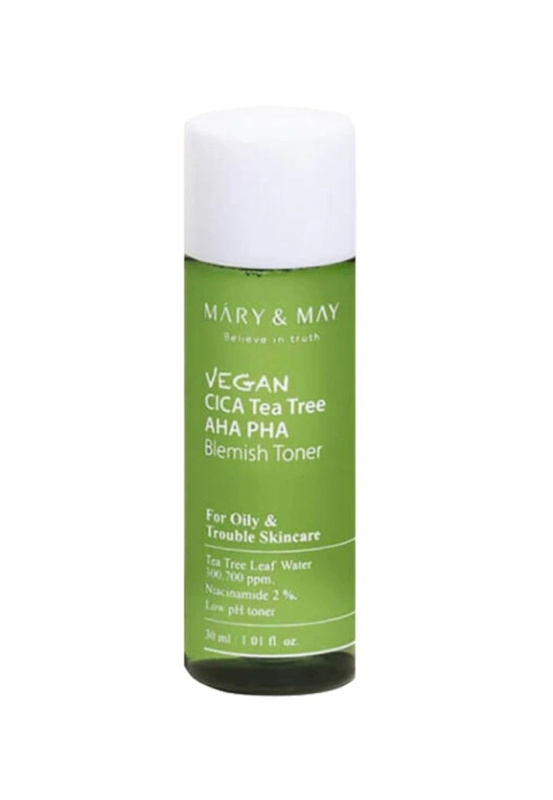 MARY & MAY Pleťové tonikum CICA Tea Tree AHA PHA Blemish Toner 30 ml