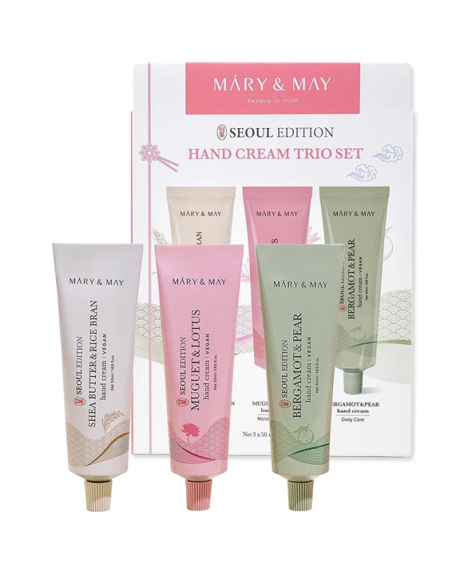MARY & MAY Dárková sada Seoul Edition Hand Cream Trio Set