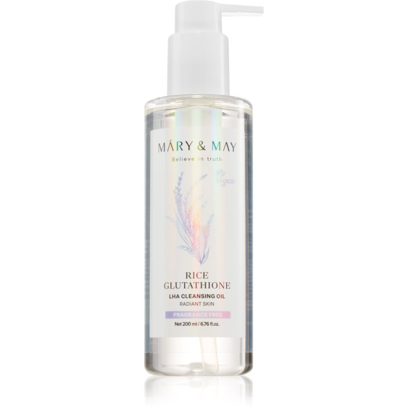 Mary&May Rice Glutathione LHA Cleansing Oil jemný čisticí olej s exfoliačním účinkem 200 ml