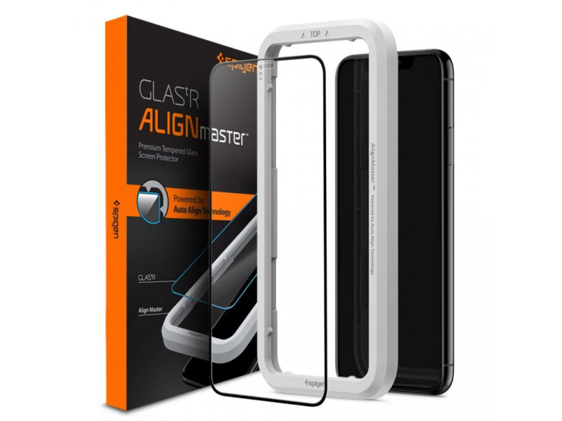 Spigen 2,5D tvrzené sklo Align FC Apple iPhone 11/XR černé