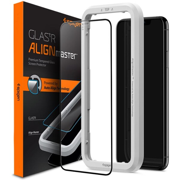 Spigen 2,5D tvrzené sklo Align FC Apple iPhone 11/XR černé