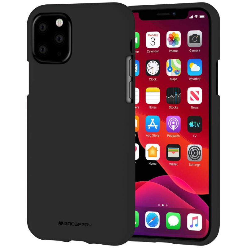 Ochranný kryt pro iPhone 11 Pro - Mercury, Soft Feeling Black