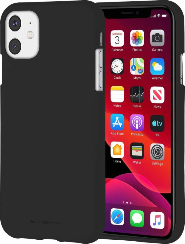 Mercury Ochranný kryt pro iPhone 11 - Mercury, Soft Feeling Black
