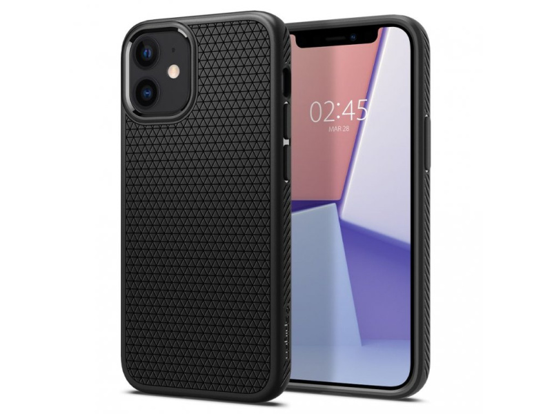 Spigen Liquid Air kryt iPhone 12 mini černý