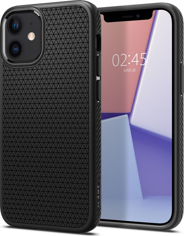 Spigen Liquid Air kryt iPhone 12 mini černý