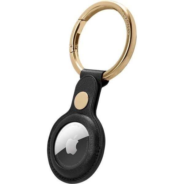 Spigen Cyrill Basic Leather pouzdro na Apple AirTag černý