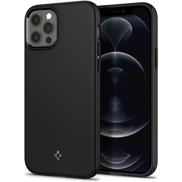 Spigen MagArmor magnetický kryt Apple iPhone 12/ 12 Pro černý