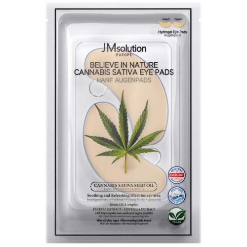 JM Solution Korejská hydrogelová maska pod oči, konopný olej, 1 pár