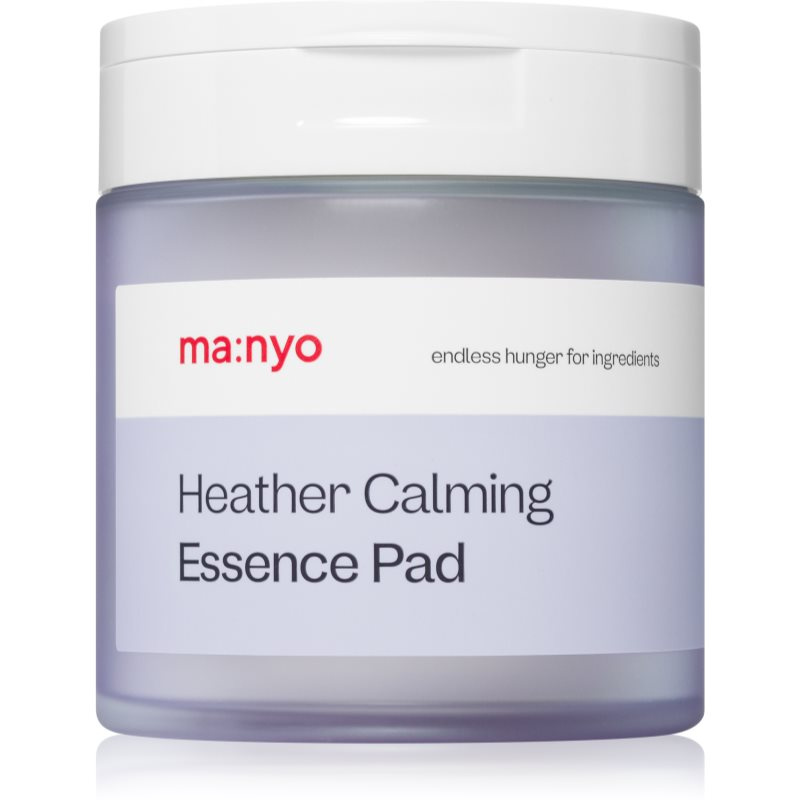ma:nyo Heather Calming Essence Pad zklidňující polštářky pro citlivou a suchou pleť 60 ks