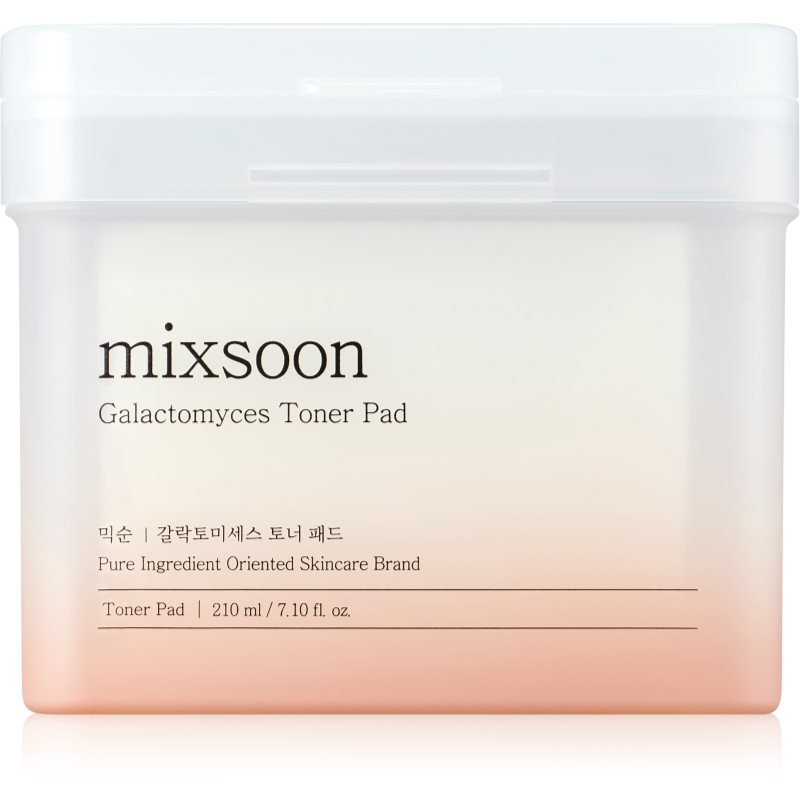 mixsoon Galactomyces Toner Pad tonizační polštářky pro rozjasnění a vyhlazení pleti 60 ks