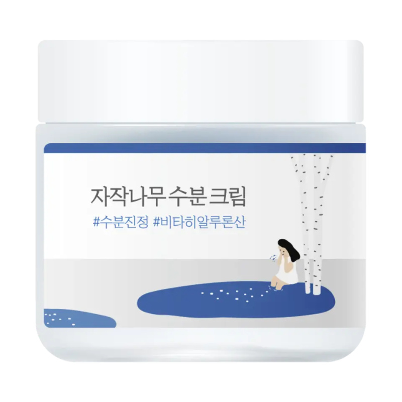 ROUND LAB Birch Juice Moisturizing Cream lehký hydratační krém pro obnovu kožní bariéry 80 ml