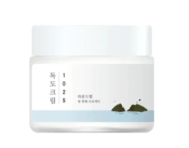 ROUND LAB 1025 Dokdo Cream regenerační a hydratační krém pro suchou až citlivou pleť 80 ml