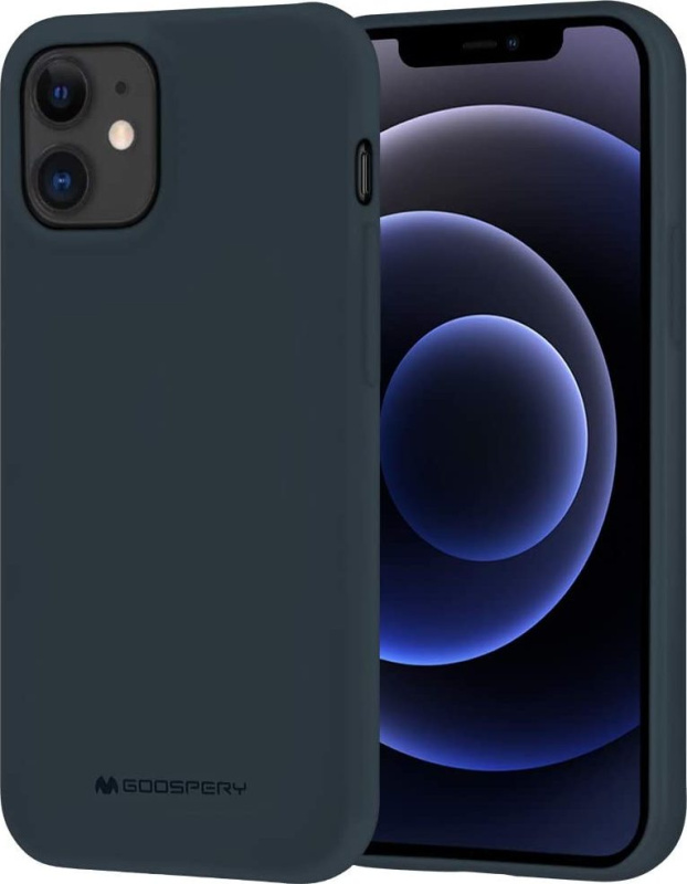 Mercury Ochranný kryt pro iPhone 12 mini - Mercury, Soft Feeling Midnight Blue