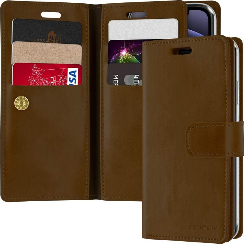 Mercury Knížkové pouzdro na iPhone 12 mini - Mercury, Mansoor Diary Brown