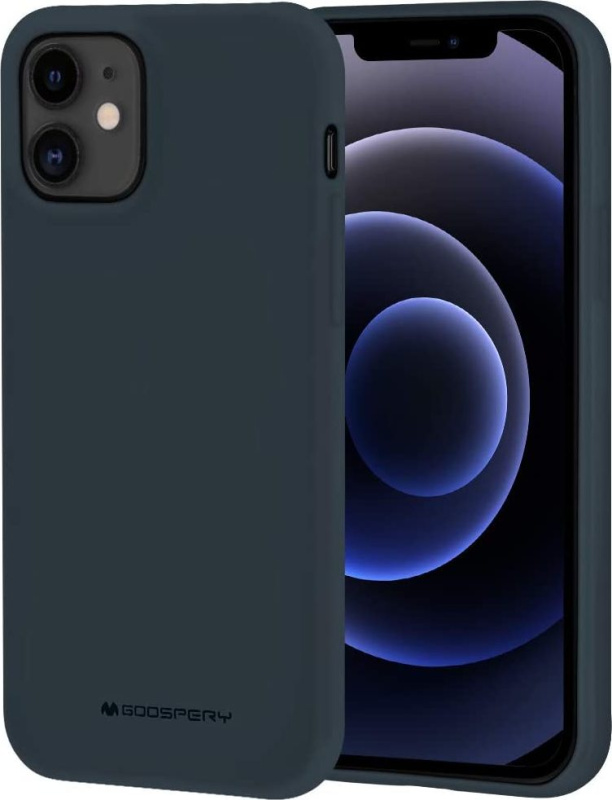 Mercury Ochranný kryt pro iPhone 12 / 12 Pro - Mercury, Soft Feeling Midnight Blue