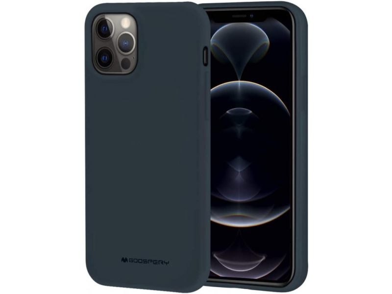 Ochranný kryt pro iPhone 12 Pro MAX - Mercury, Soft Feeling Midnight Blue