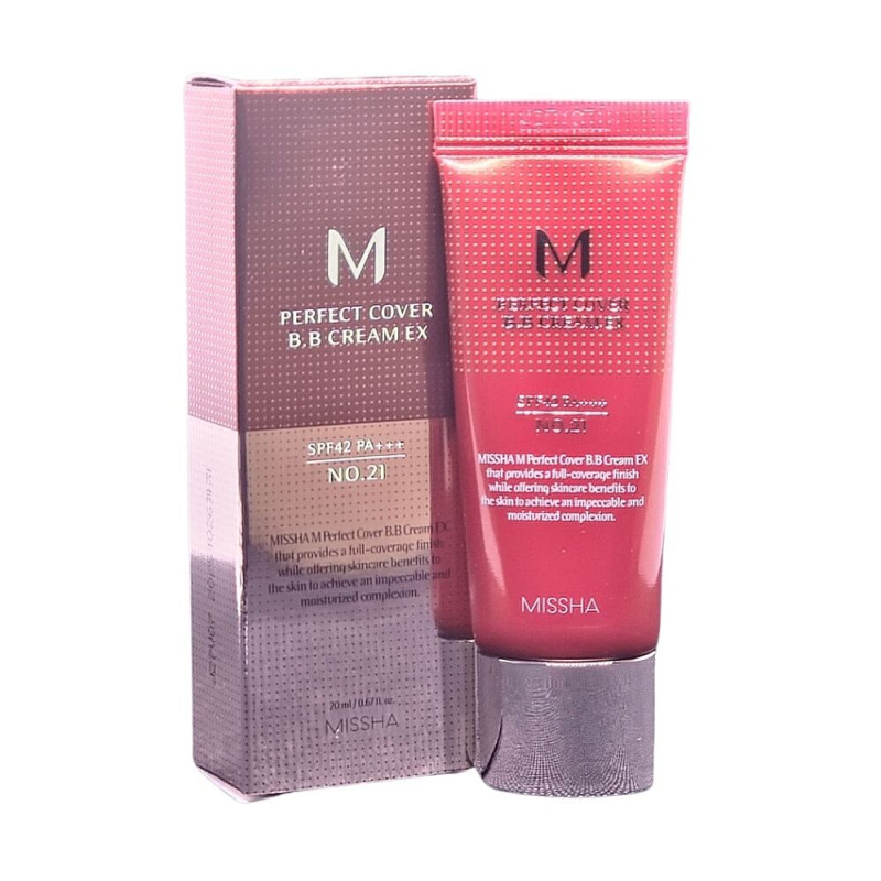 MISSHA M Perfect cover BB krém EX SPF42/PA+++ odstín č.21 20 ml