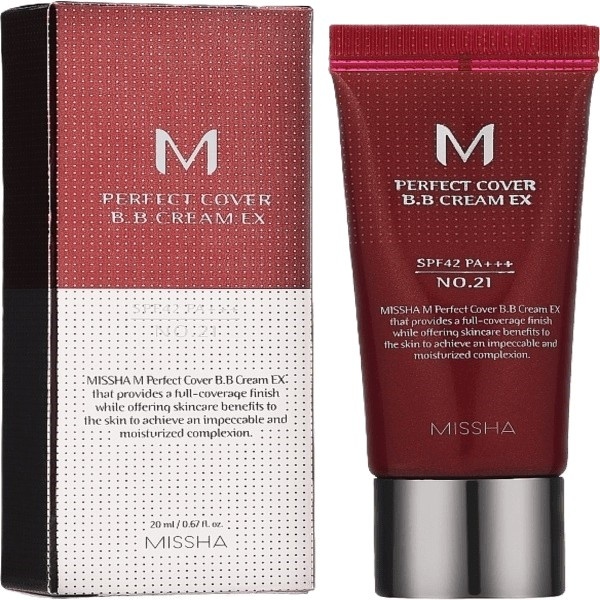 MISSHA M Perfect cover BB krém EX SPF42/PA+++ odstín č.21 20 ml