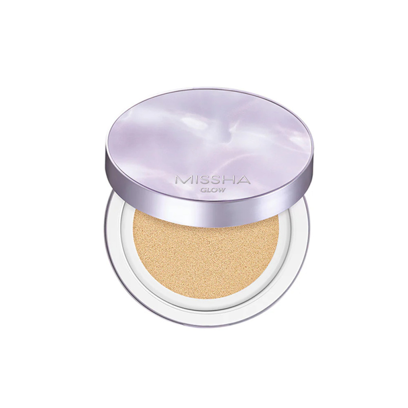 Missha Make-up v houbičce SPF50 Glow Layering Fit Cushion 14 g 21 Vanilla