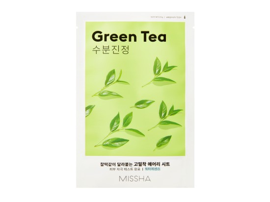 MISSHA Airy Fit Green Tea Pleťová maska 1 ks