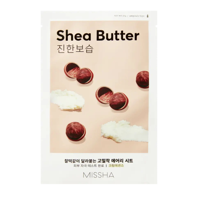 MISSHA Airy fit sheet mask shea butter plátýnková maska 19 g