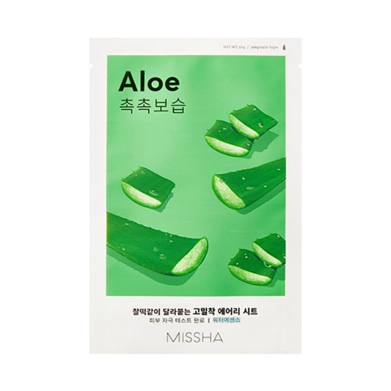MISSHA Airy Fit Aloe Pleťová maska 1 ks
