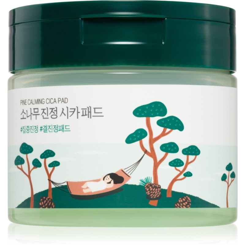 ROUND LAB Zklidňující tonizační tampony Pine (Calming Cica Pad) 50 ks