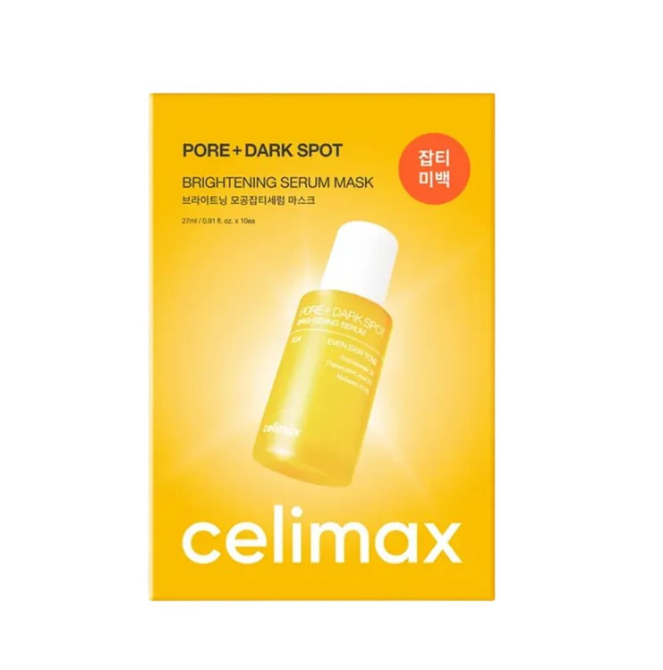 Celimax Hydrogelová maska Pore+Dark Spot Brightening Serum Mask 10 x 27 ml