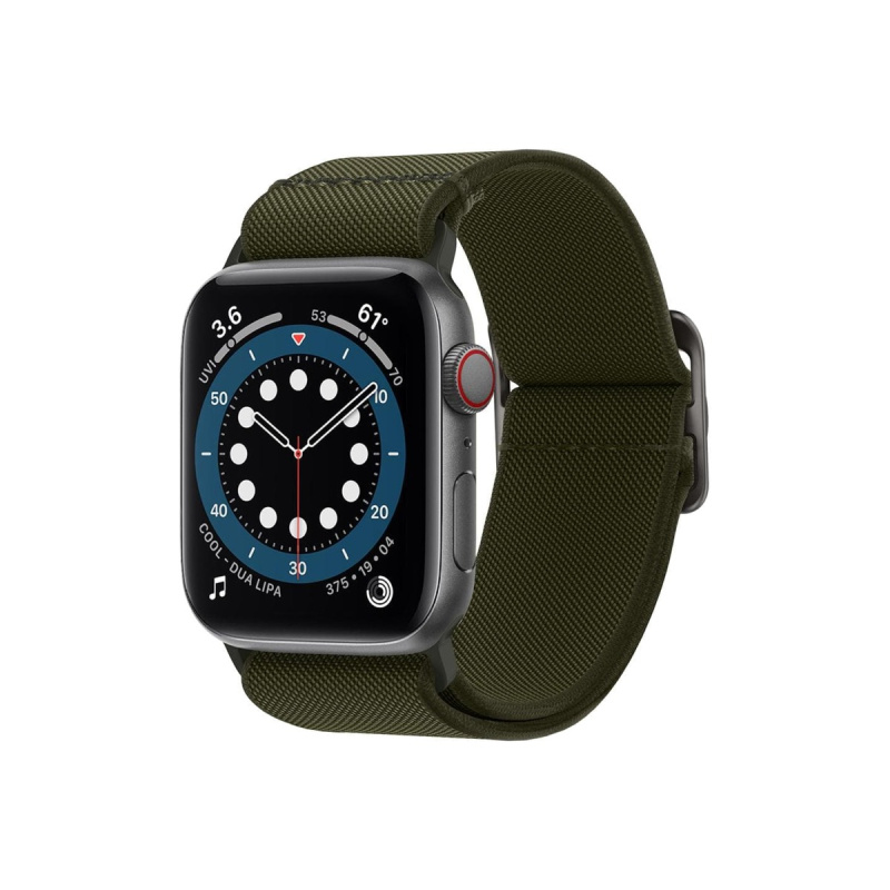 Řemínek pro Apple Watch 42/44/45/49mm Spigen Lite Fit - khaki