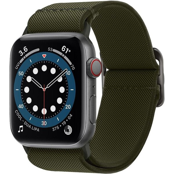 Řemínek pro Apple Watch 42/44/45/49mm Spigen Lite Fit - khaki