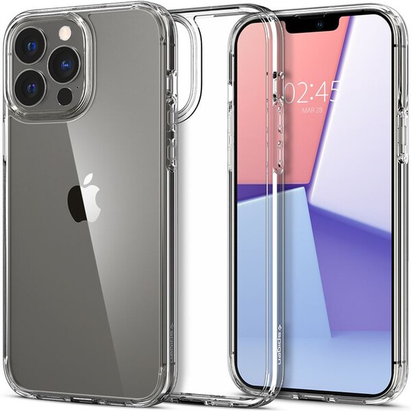 Pouzdro Spigen Crystal Hybrid iPhone 13 Pro Max čiré