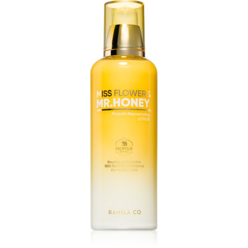 Banila Co. Miss Flower & Mr. Honey Propolis Rejuvenating rozjasňující a hydratační mléko pro omlazení pleti 150 ml