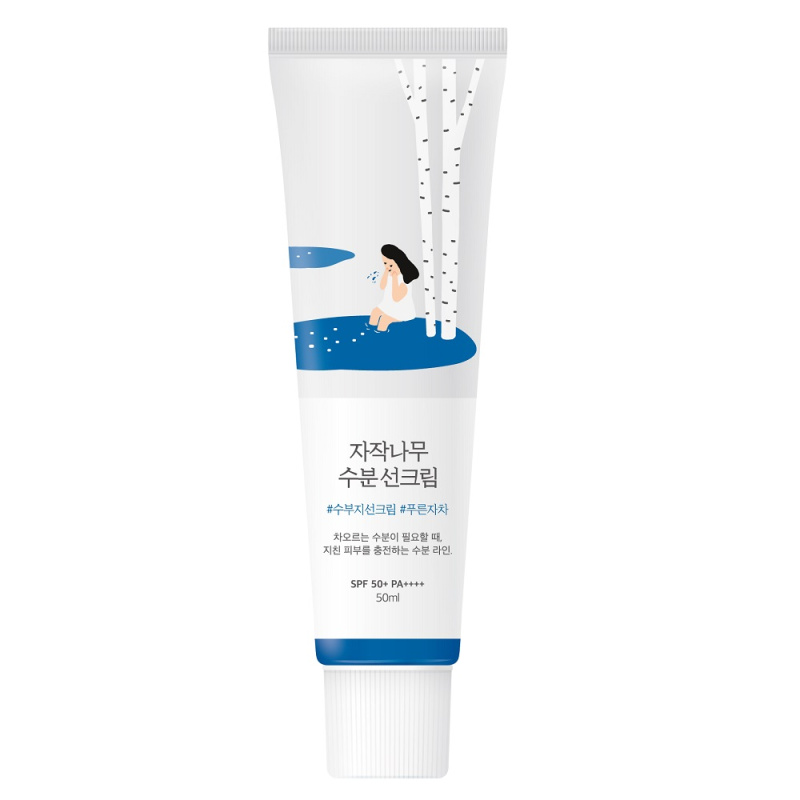 ROUND LAB Birch Juice Moisturizing Sunscreen hydratační a ochranný krém SPF 50+ 50 ml