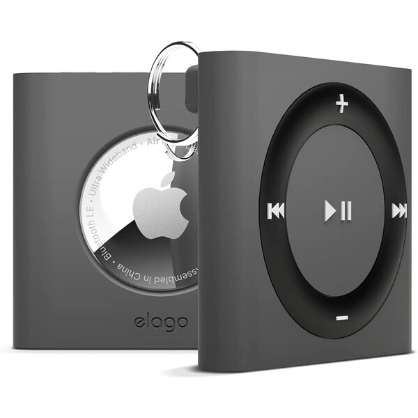 ELAGO W7 iPod shuffle pouzdro pro Apple AirTag tmavě šedé