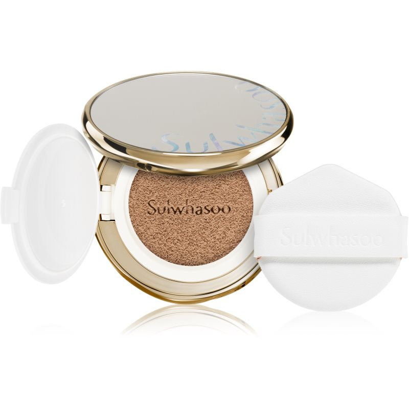 Sulwhasoo Perfecting Cushion dlouhotrvající make-up v houbičce SPF 50+ + náhradní náplň odstín 23N1 Sand 2x15 g