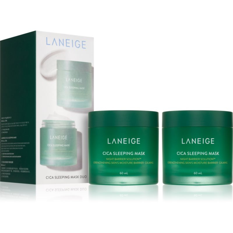LANEIGE Cica Sleeping Mask zklidňující noční maska pro posílení pleťové bariéry DUO BALENÍ 2x60 ml