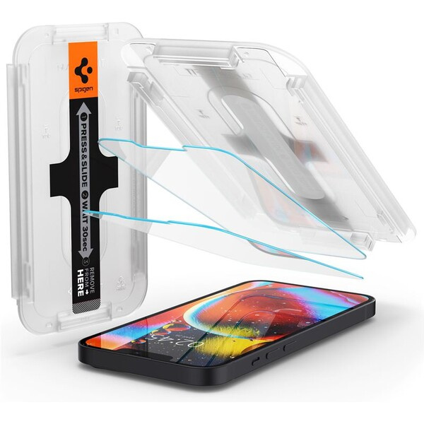 Spigen Glas tR EZ Fit tvrzené sklo 2 ks iPhone 13 mini čiré