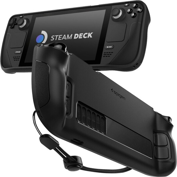 Pouzdro Spigen Rugged Armor Steam Deck Matte černé Černá