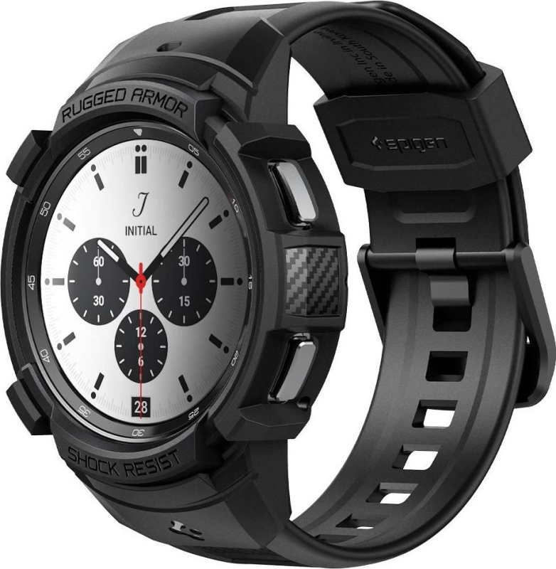 Spigen Řemínek s krytem pro Samsung Galaxy Watch CLASSIC 42mm - Spigen, Rugged Armor Pro Black