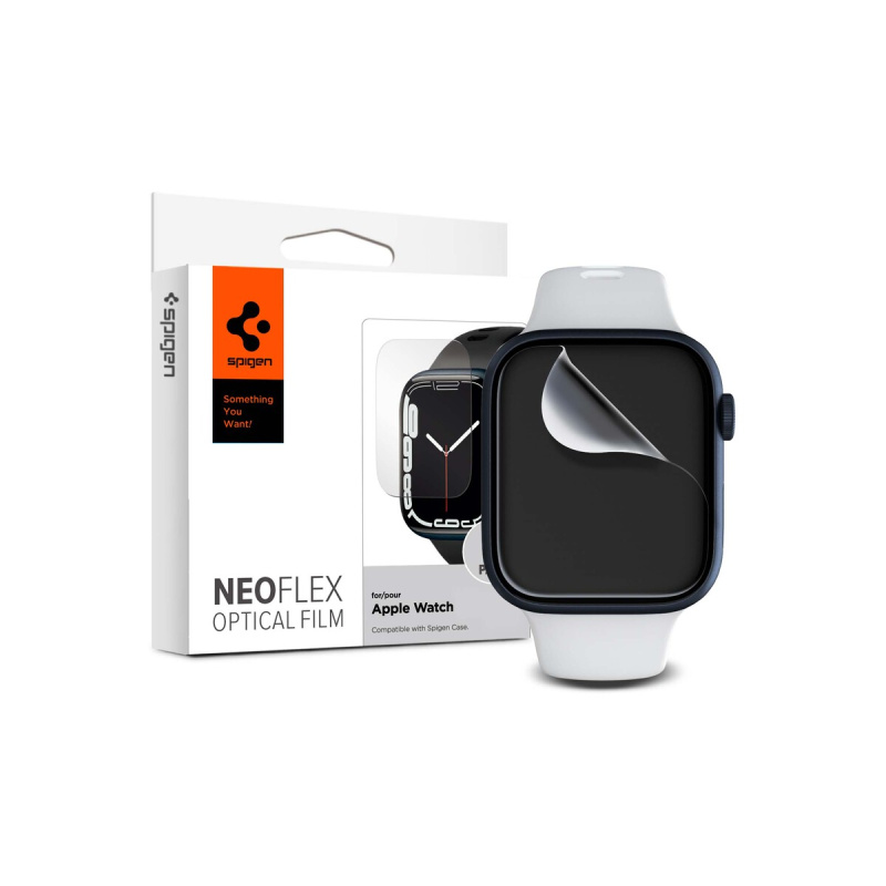 Sada ochranných fólií na Apple Watch 42/44/45 Spigen Film Neo Flex