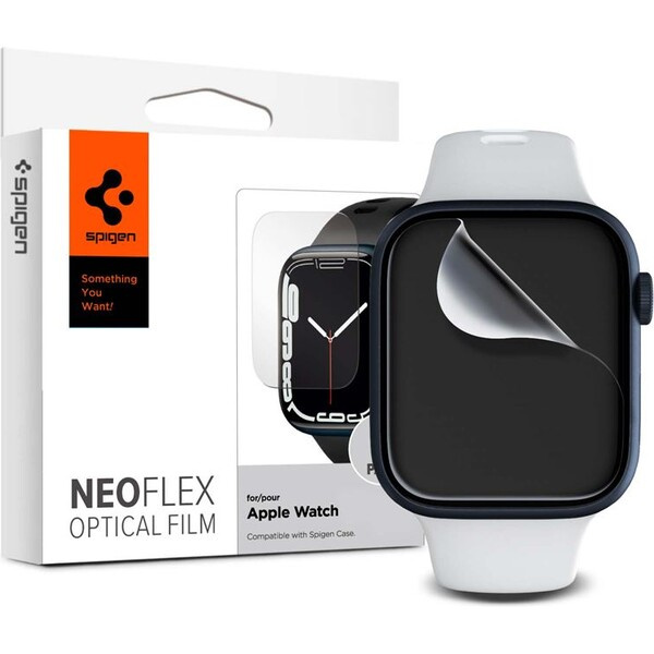 Sada ochranných fólií na Apple Watch 42/44/45 Spigen Film Neo Flex